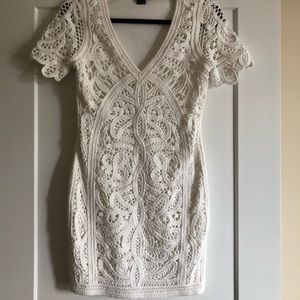 White Bridal Fitted Dress - French Connection